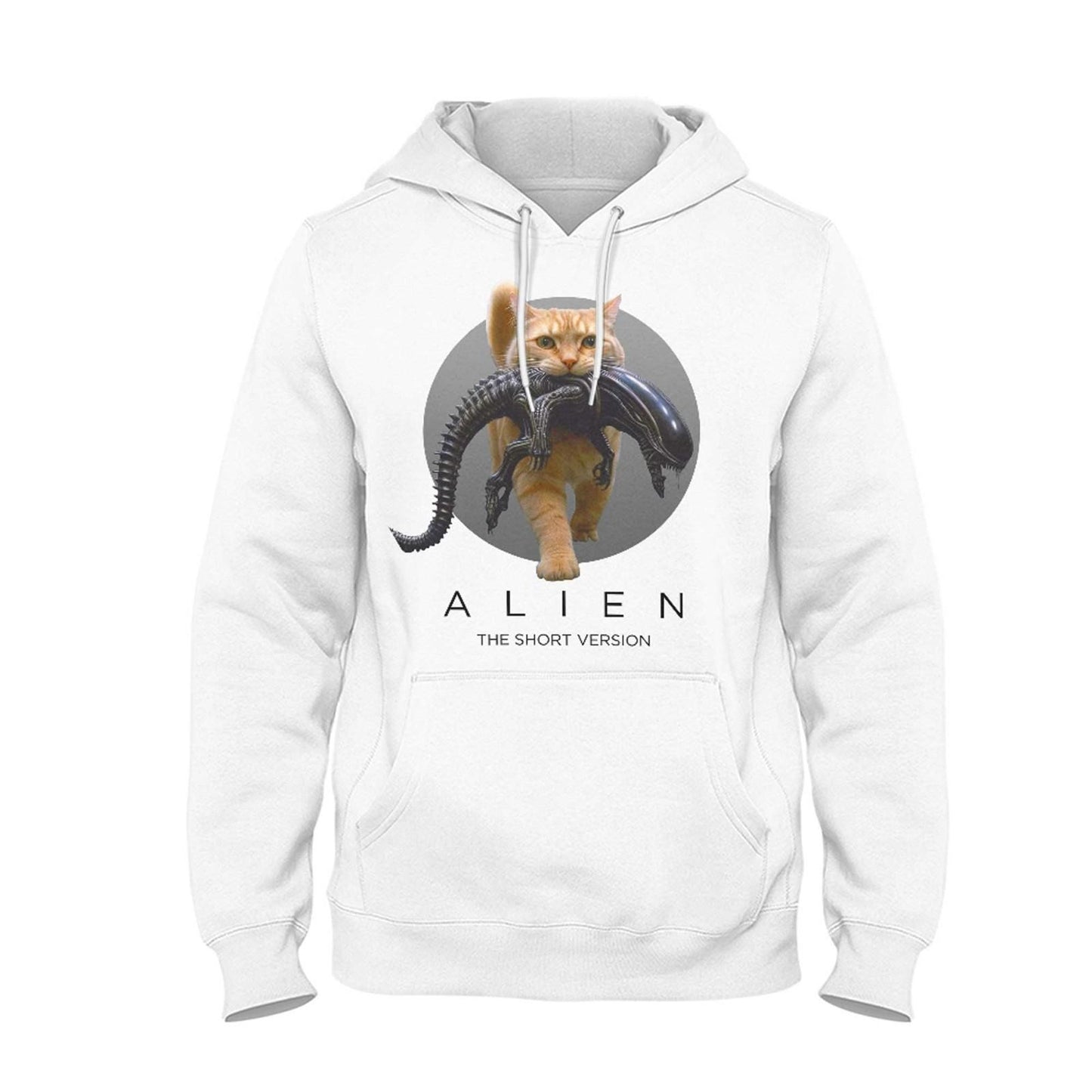 Alien Pullover Hoodie The Short Version Funny Sci Fi Horror Movie Cat Lover