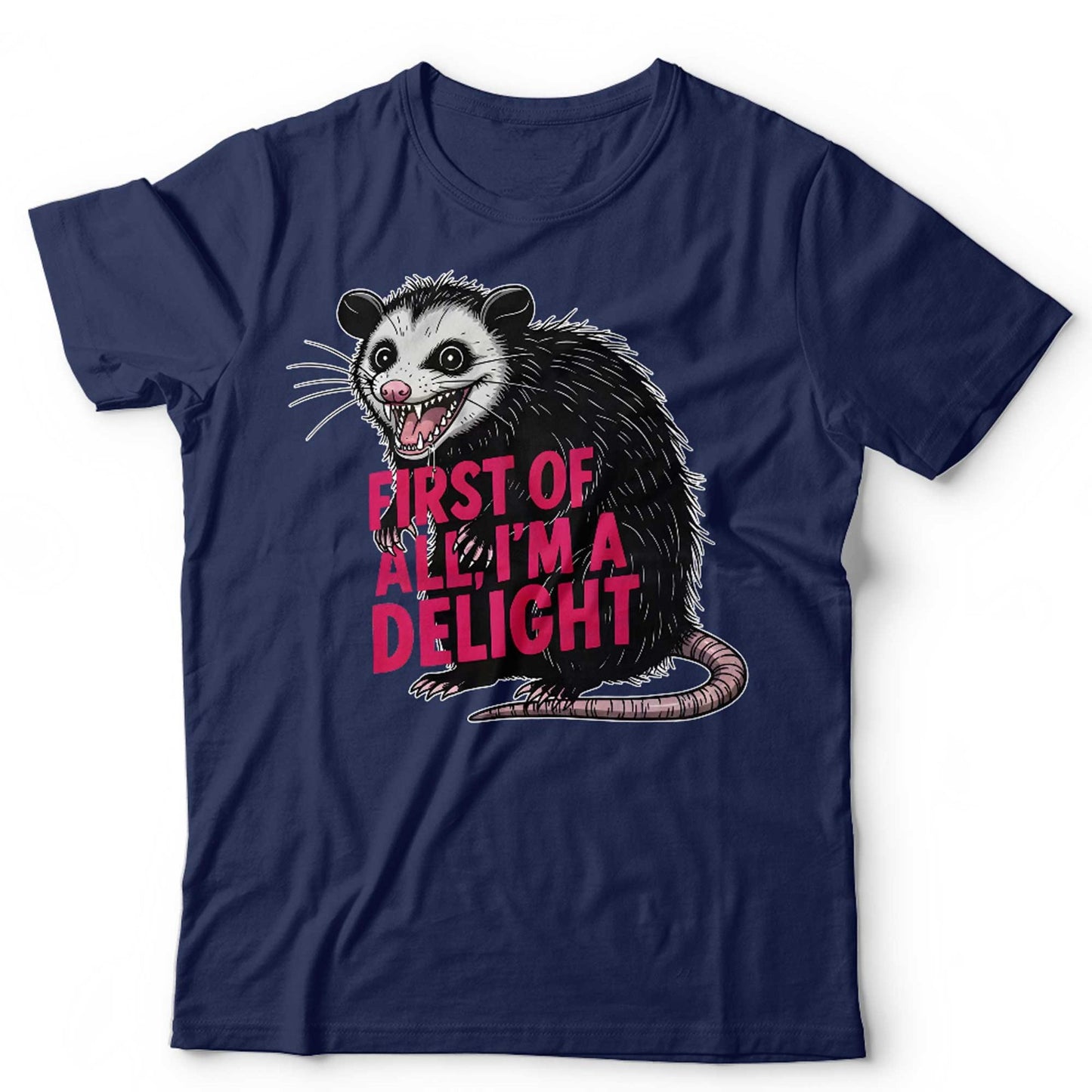 Possum TShirt Funny Opossum Tee First Of All Im A Delight Meme Unisex and Kids