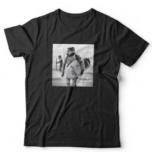 Stormtrooper Surfing Tshirt Unisex and Kids Funny Parody Sci Fi Gift Retro Humour