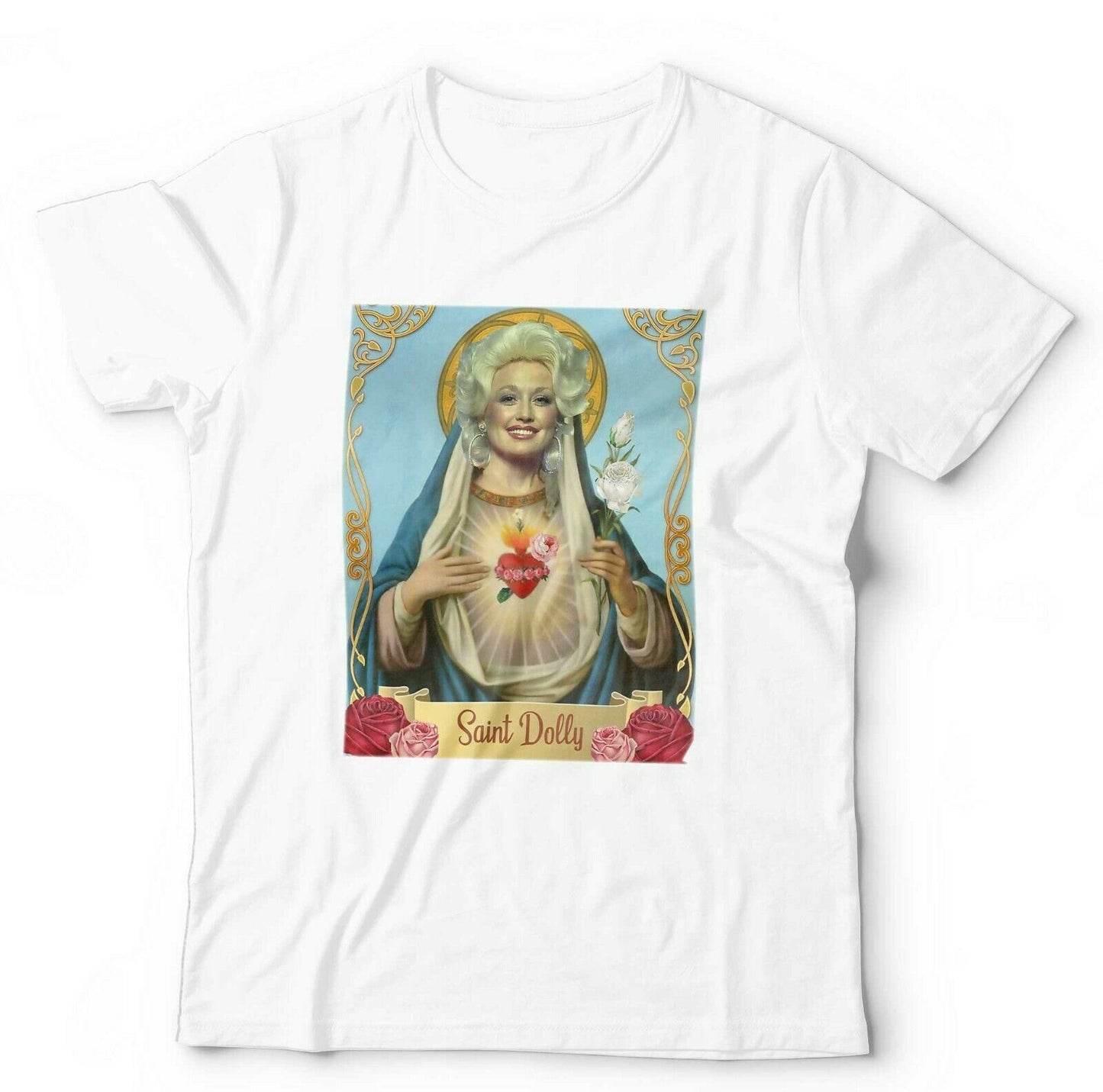 Saint Dolly Tshirt Unisex and Kids Funny Parody Country Western Music Virgin Mary