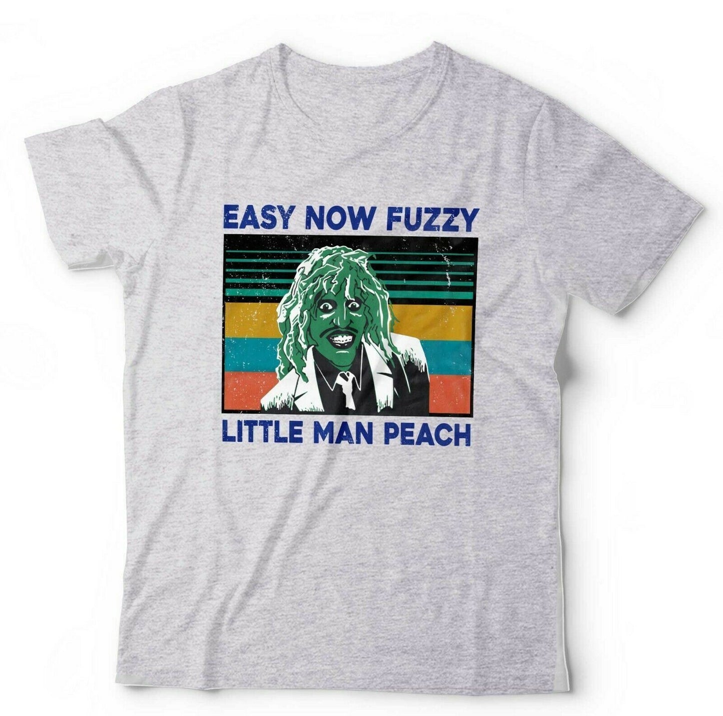 Mighty Boosh Tshirt Easy Now Fuzzy Little Man Peach Unisex Noel Fielding Funny