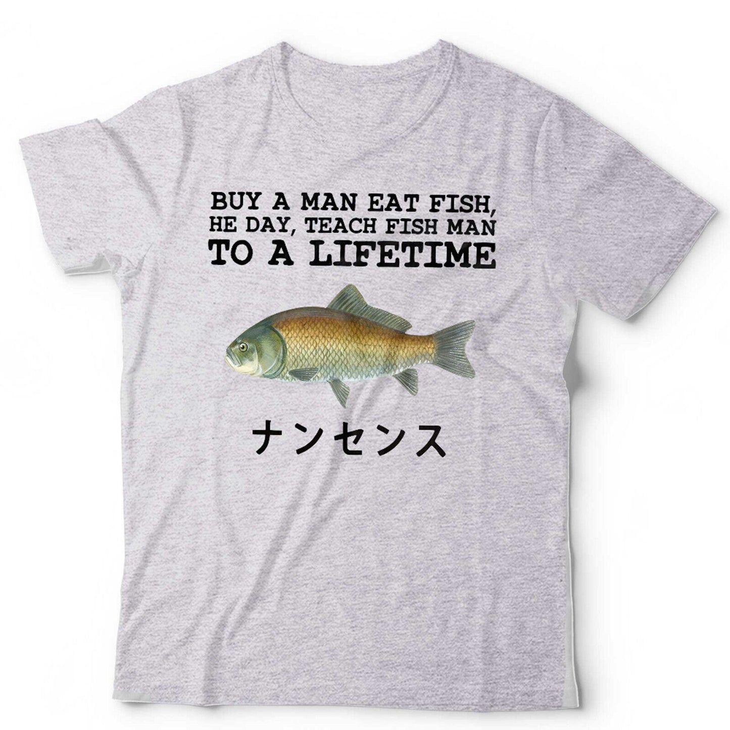Buy A Man Eat Fish Tshirt Unisex Funny Meme Tok Shirt Sarcastic Gen Z