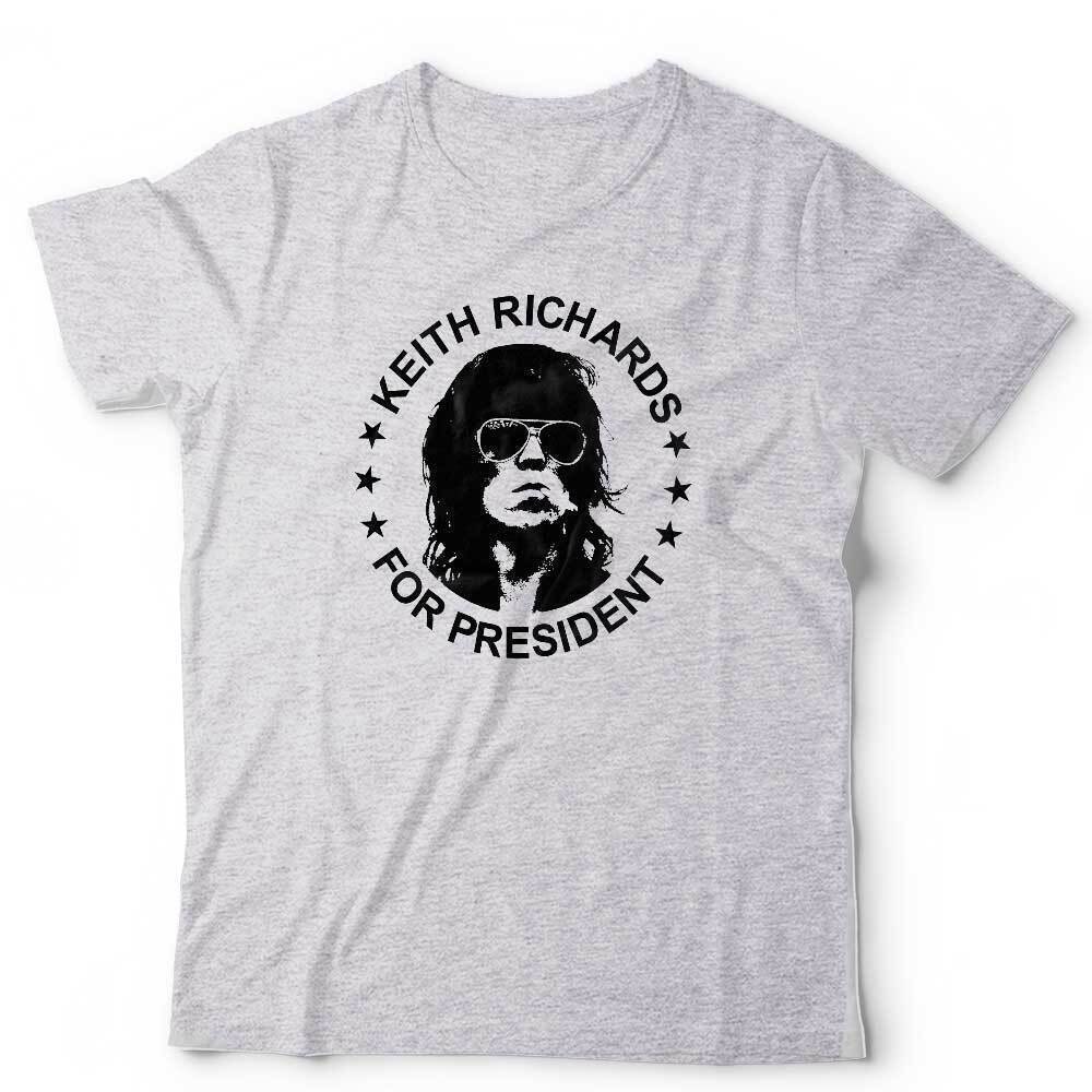 Keith Richards Tshirt For President Unisex and Kids Rock Funny Stones Guitar