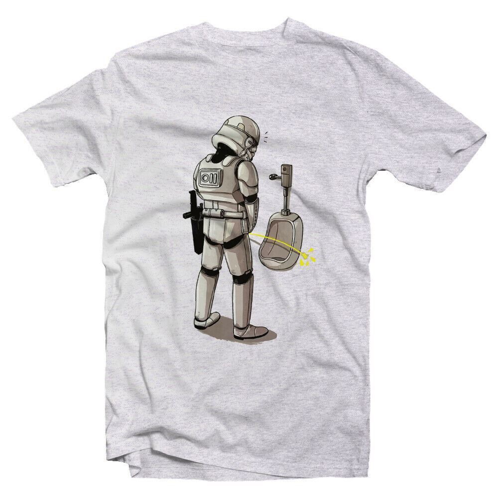 Stormtrooper Tshirt Peeing Unisex and Kids Star Space Sci Fi Funny Humour
