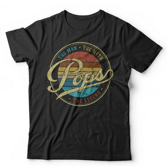 Pops Tshirt  Man Myth Legend Unisex  Fathers Day, Dad, Pa, Pappy, Daddy,