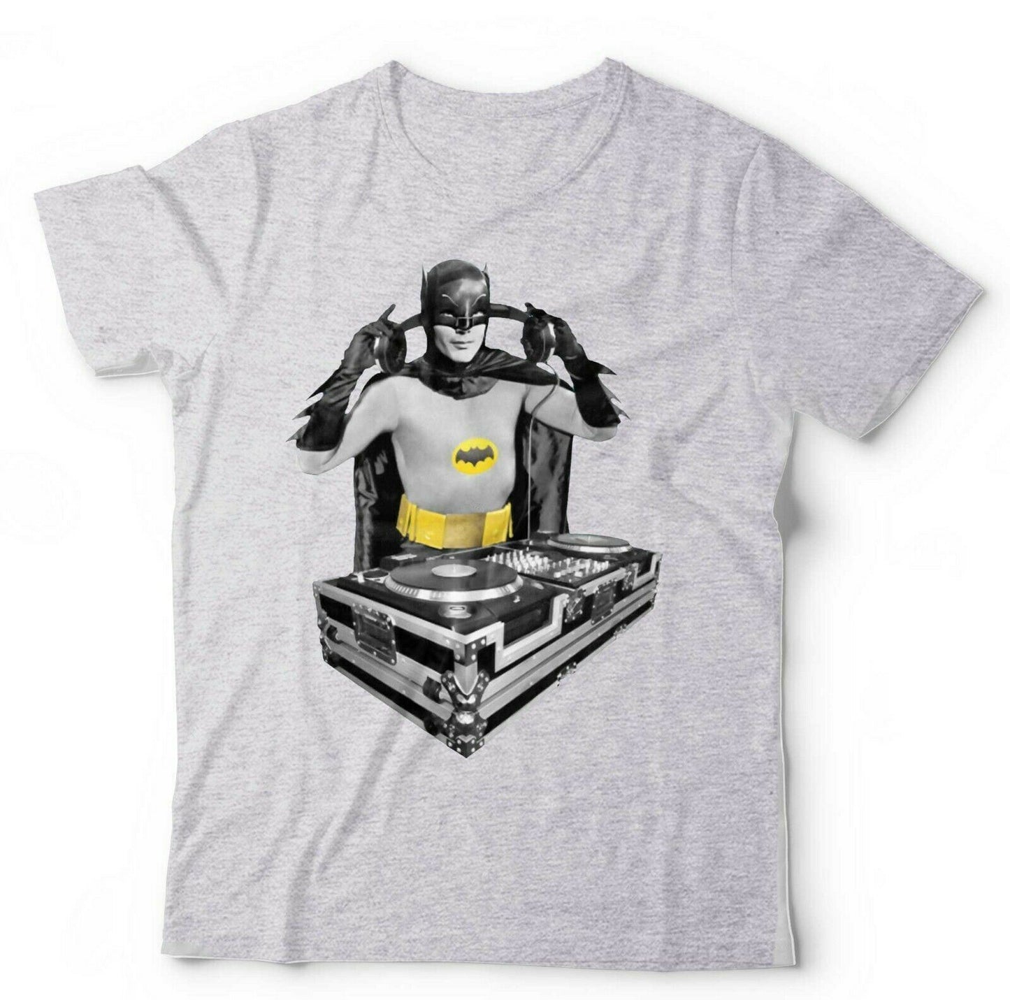 Batman DJ Tshirt Unisex and Kids  Funny Adam West Retro Music House Trance EDM