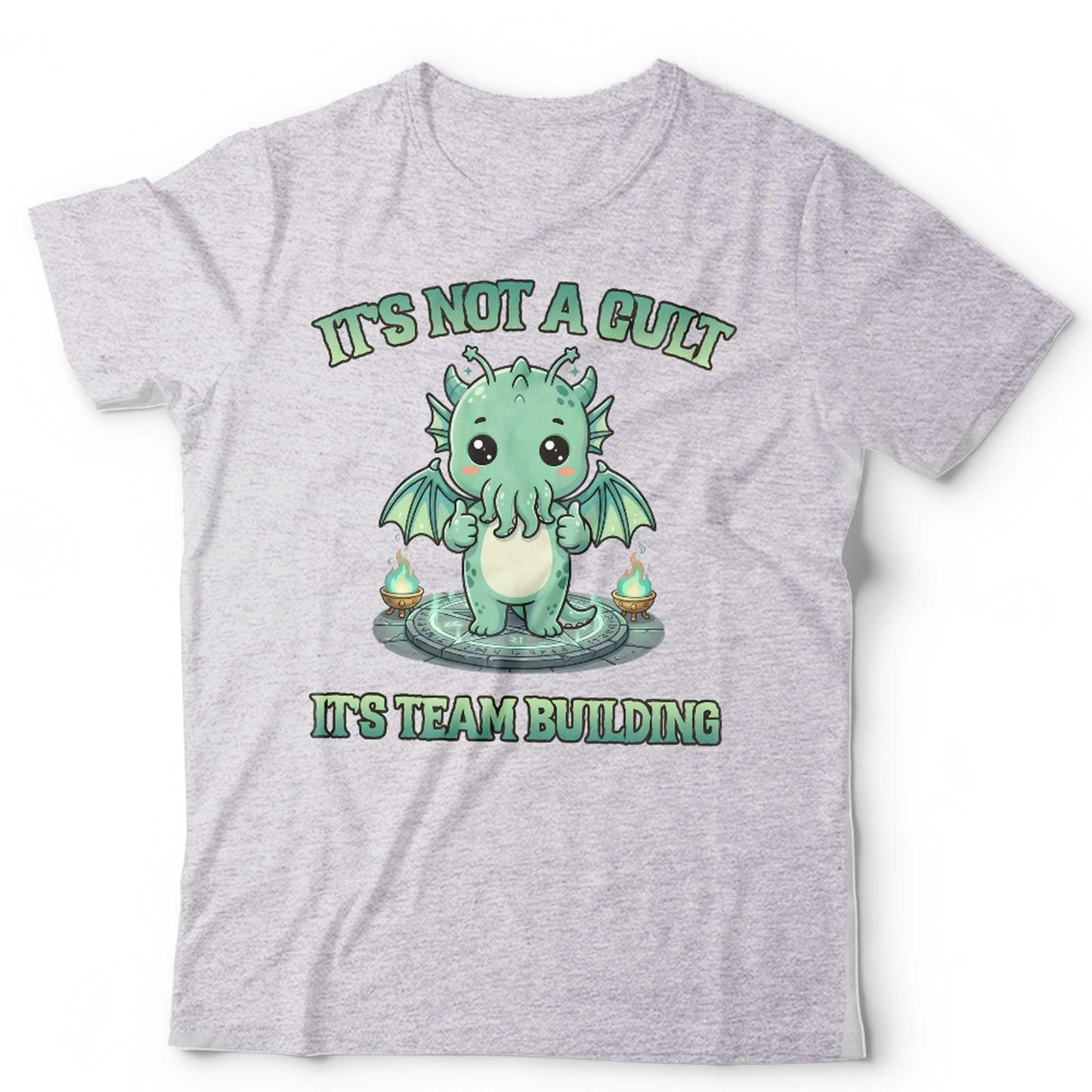Cute Cthulhu TShirt Unisex and Kids Funny Lovecraft Cult Team Building Tee