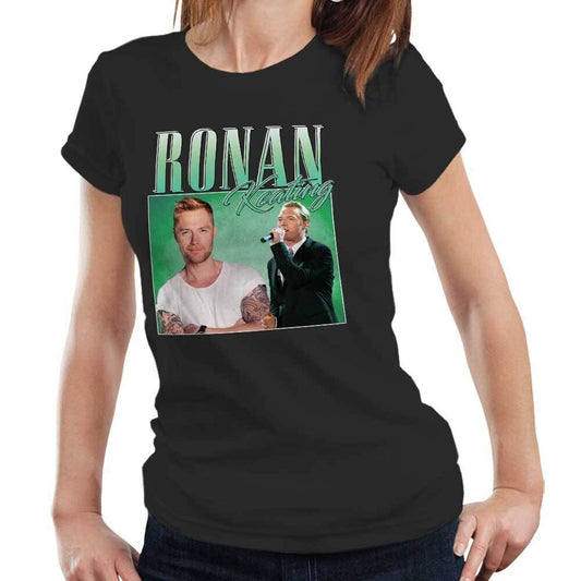 Ronan Keating Tshirt Appreciation Semi Fitted Ladies Homage Throwback Stag Hen