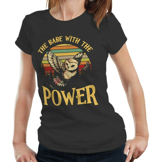 David Bowie Labyrinth Tshirt The Babe With The Power Semi Fitted Ladies