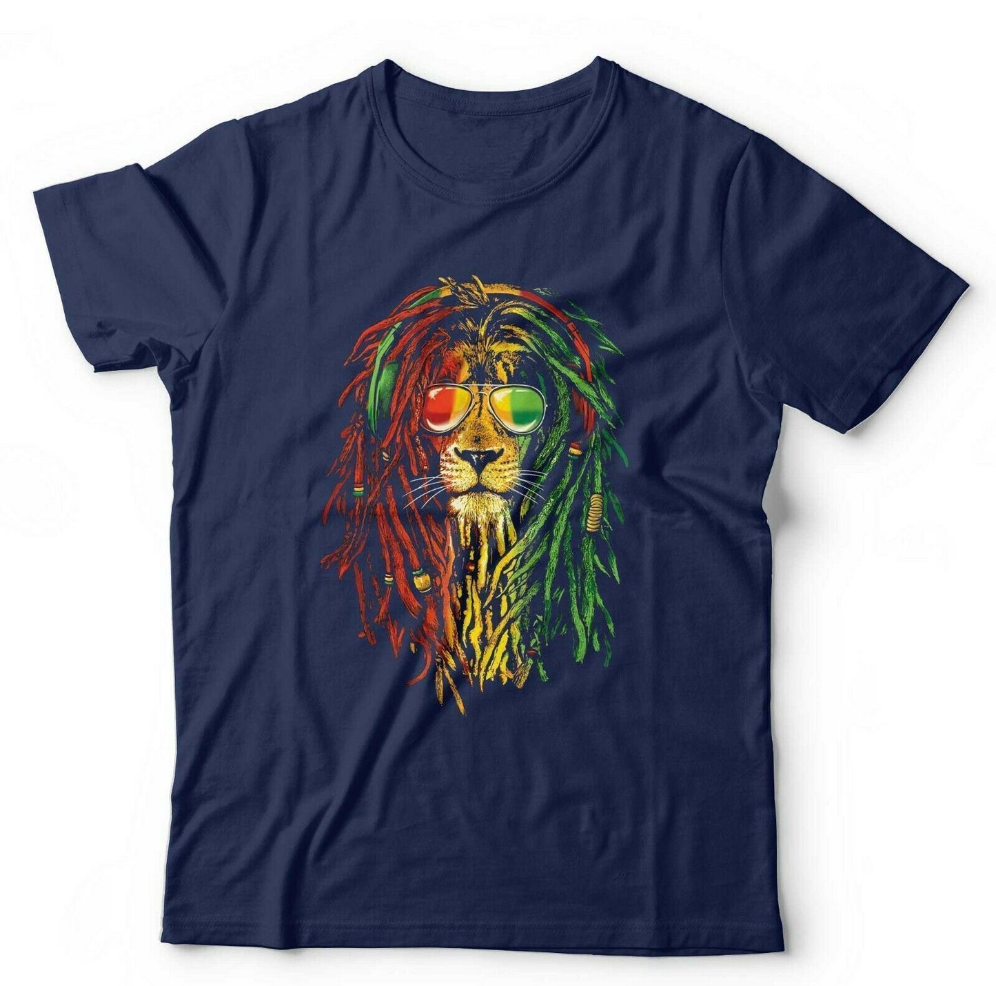 Rasta Lion  Reggae  Marley  Unisex Tshirt