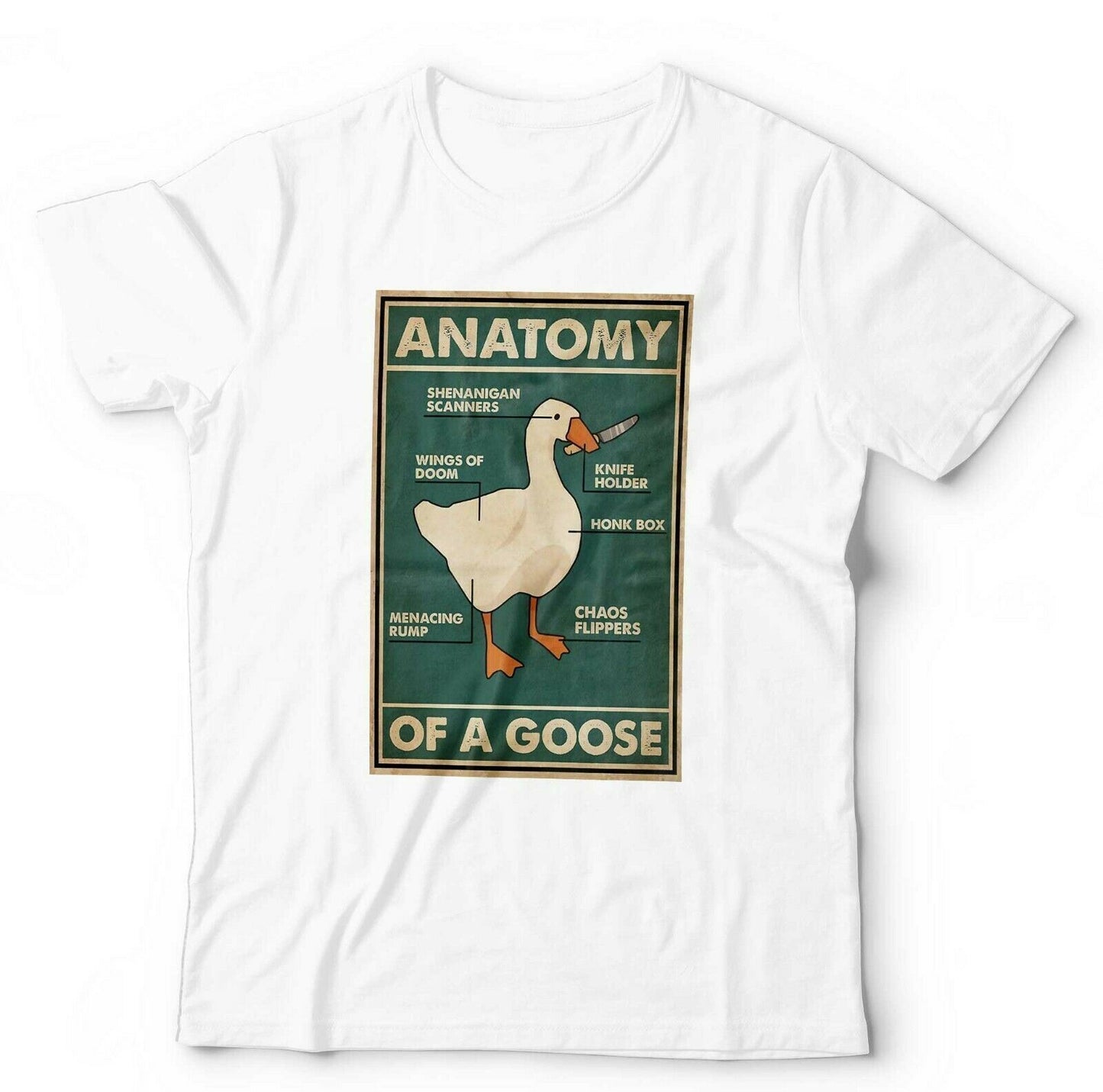 Anatomy Of A Goose T Shirt Unisex and Kids Funny Gift Untitled Goose Game