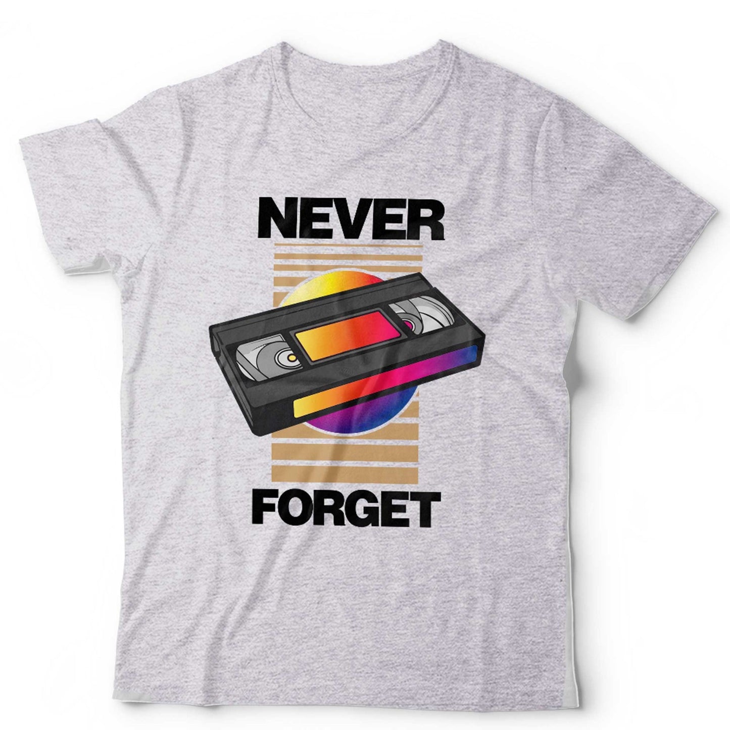 Never Forget VHS TShirt Unisex Funny Retro Cassette 80s 90s Birthday Gift Gen X