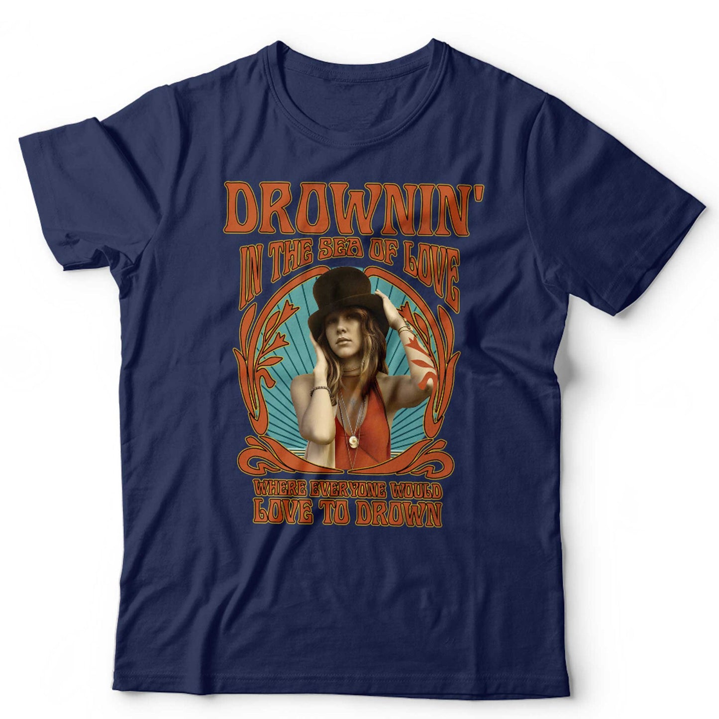 Stevie Nicks Drownin In The Sea Of Love and Vintage Retro  Unisex TShirt