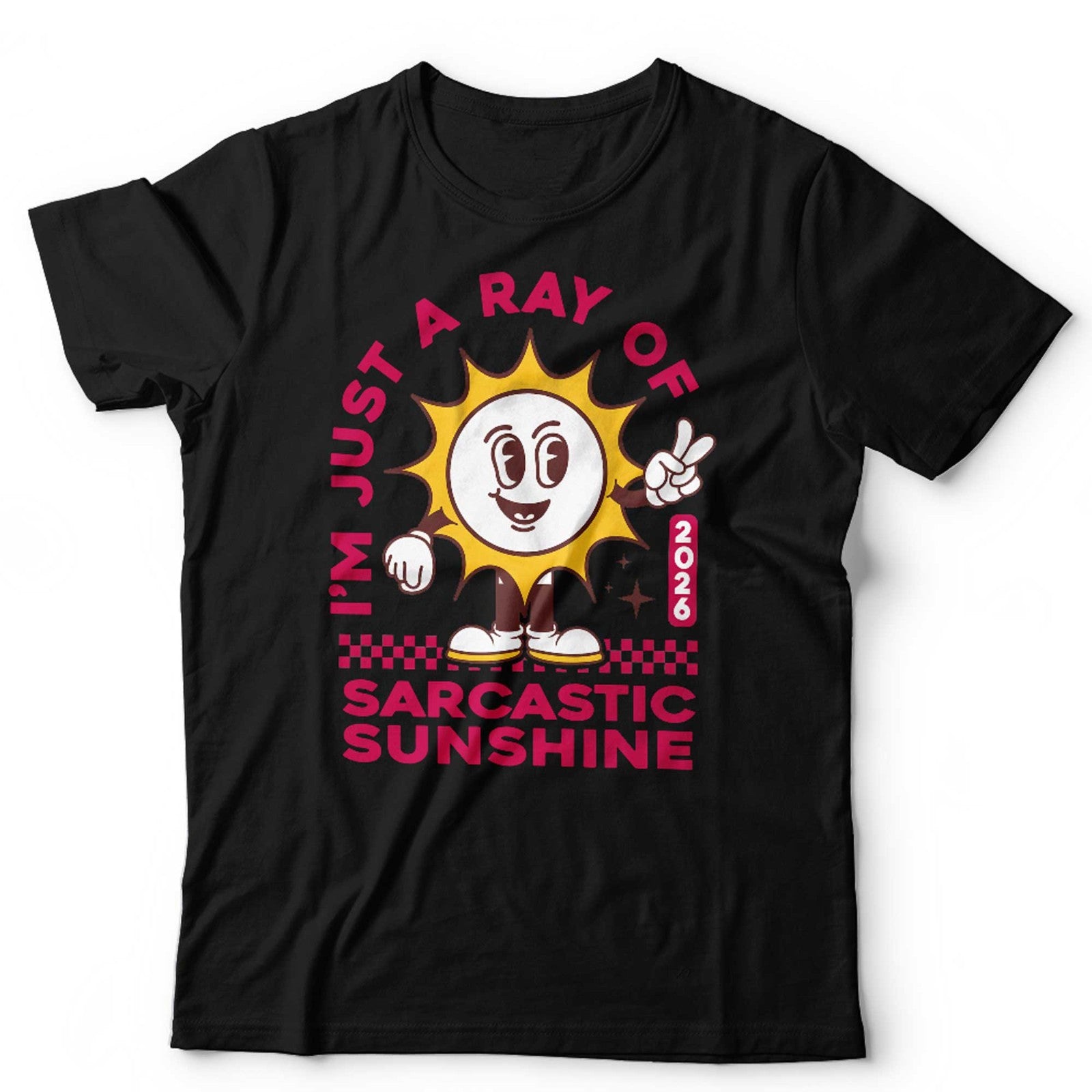 Funny Sarcastic T Shirt Unisex and Kids Im Just A Ray Of Sunshine Retro Vintage