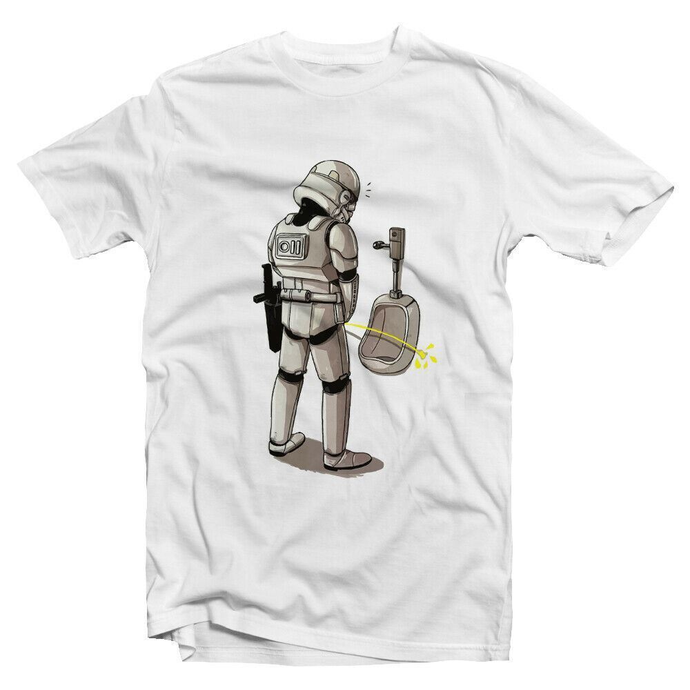 Stormtrooper Tshirt Peeing Unisex and Kids Star Space Sci Fi Funny Humour