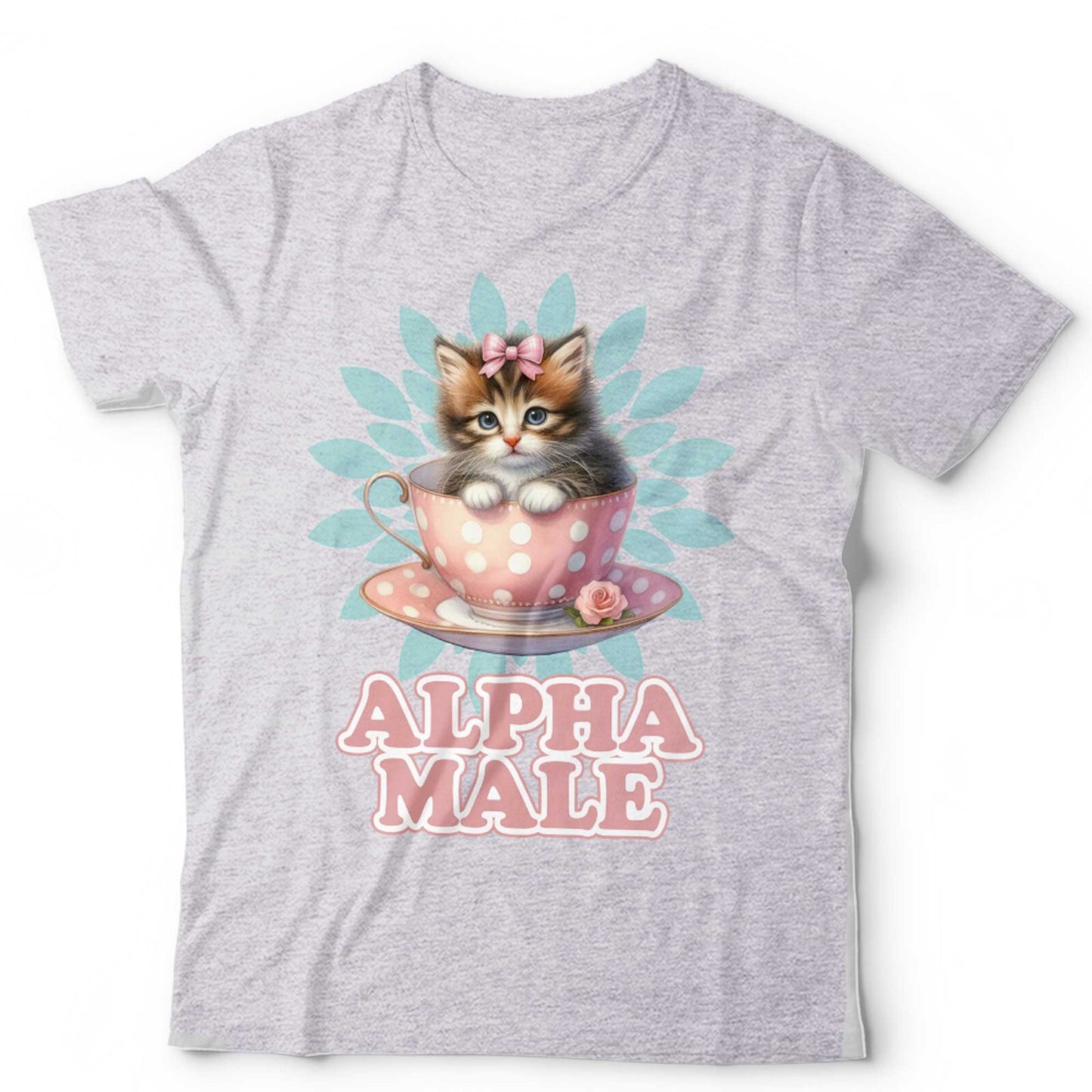 Alpha Male Tshirt Cat Cup Unisex Funny Cute Kitten Boyfriend Husband Gift Retro