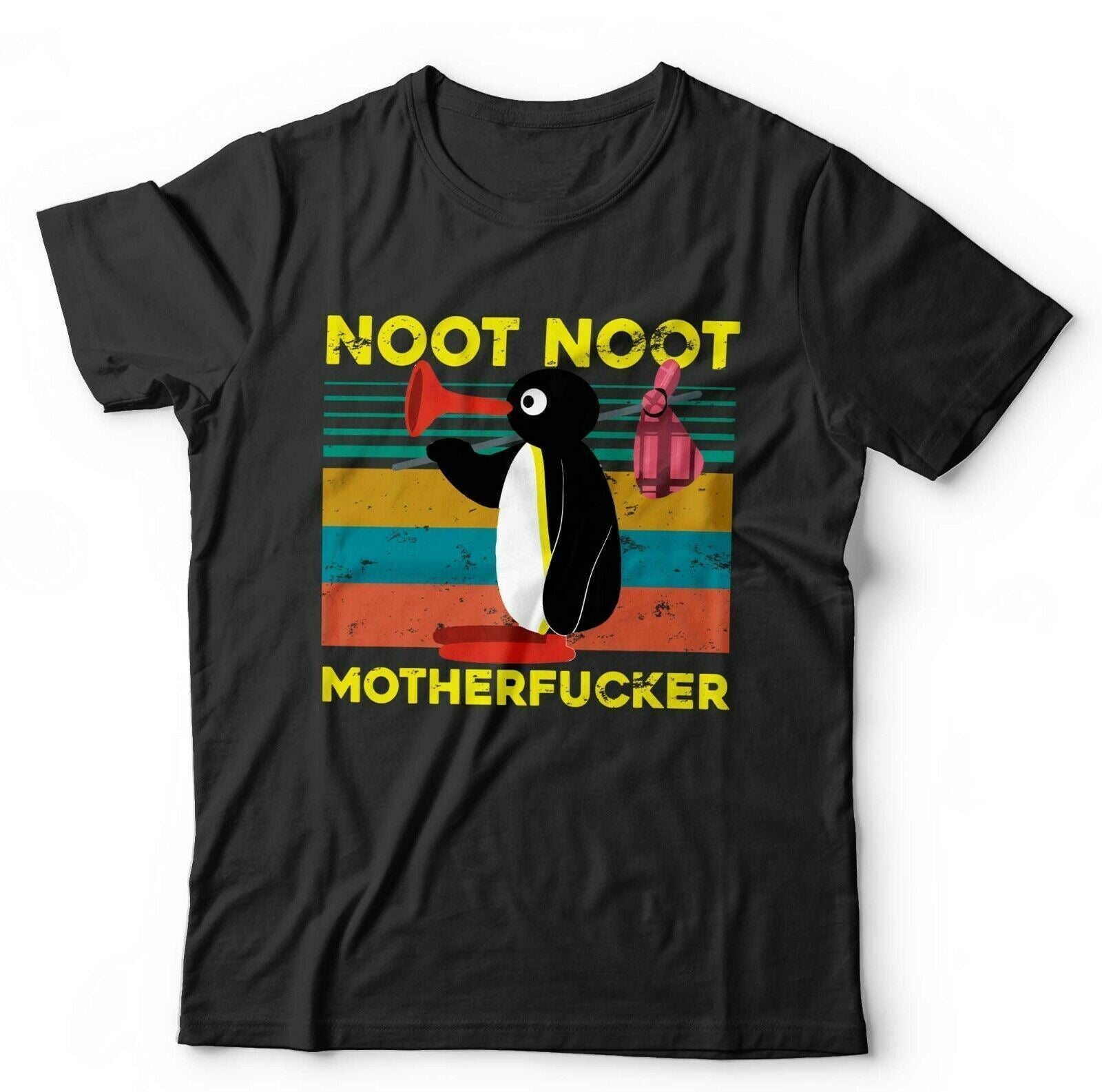 Pingu Tshirt Noot Noot Motherfcker Unisex Funny Penguin Cartoon