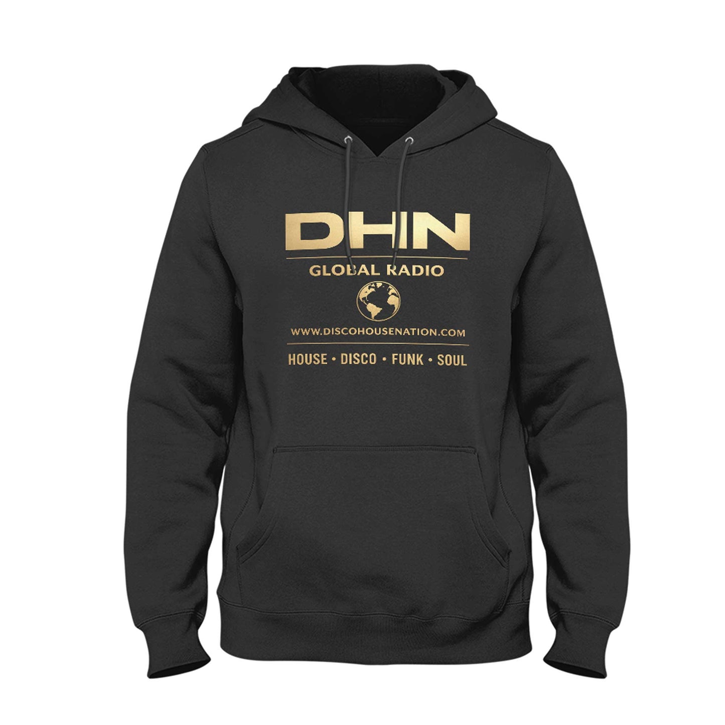 DHN Gold Logo Hoodie Pullover