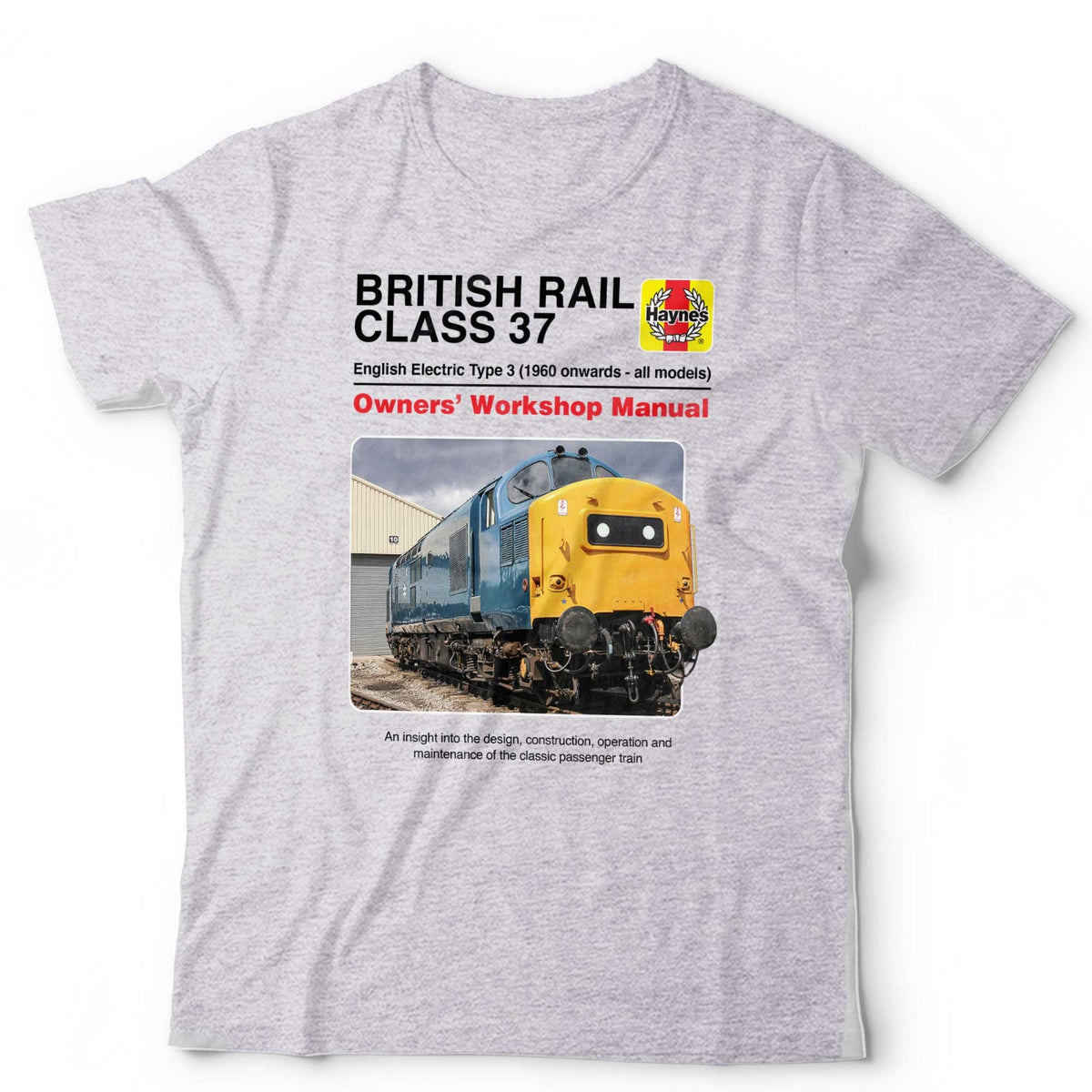 Train T-Shirt Class 37 Manual Trainspotter British Railfan Unisex & Kids T
