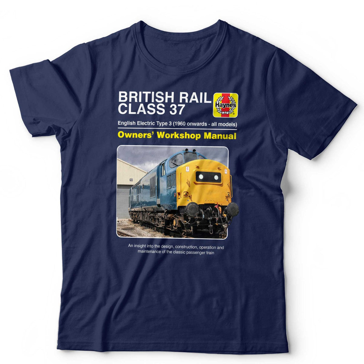 Train T-Shirt Class 37 Manual Trainspotter British Railfan Unisex & Kids T