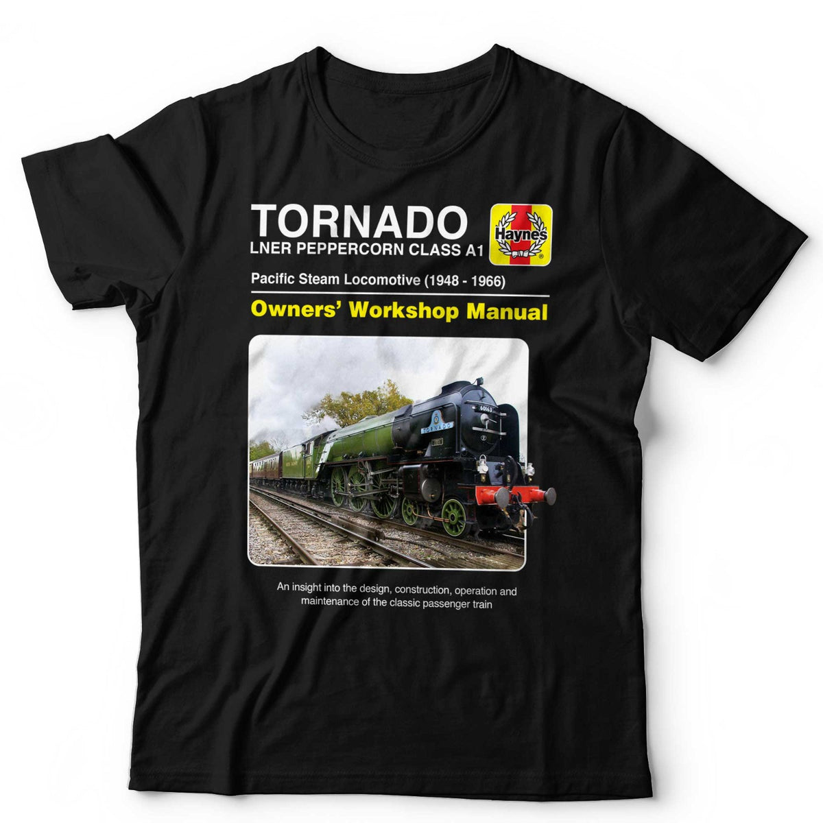 Train T-Shirt Peppercorn Tornado Haynes Trainspotter Railfan Unisex & Kids