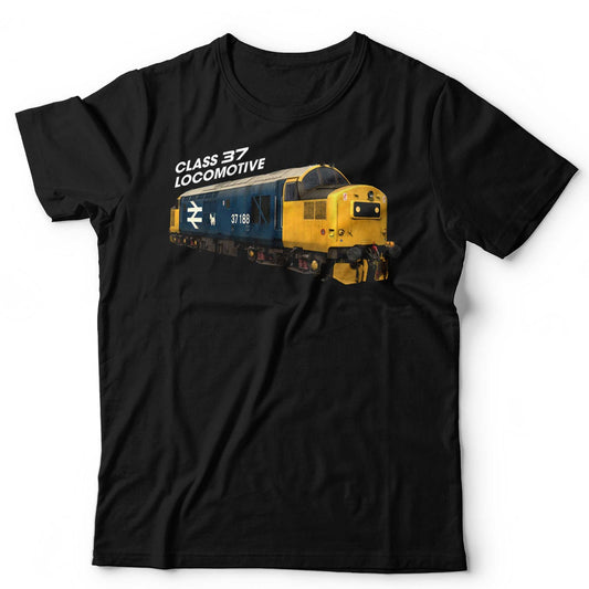 Train T-Shirt Class 37 Locomotive Trainspotter Enthusiast Railfan Unisex & Kids