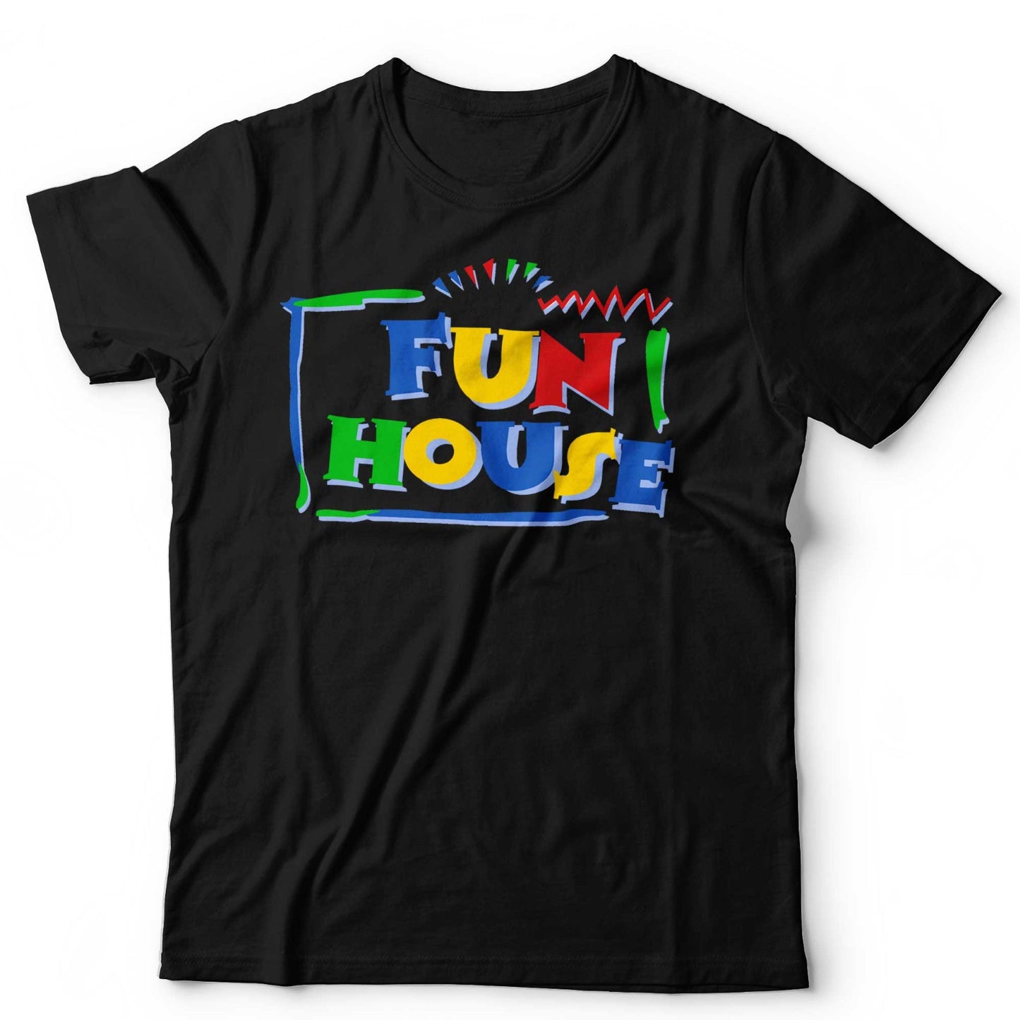 Fun House T-Shirt Retro 80s 90s Nostalgic British TV Fancy Dress Novelty Funny