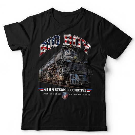 Train T-Shirt Big Boy Steam Locomotive 4014 Railfan Trainspotter Unisex & Kids