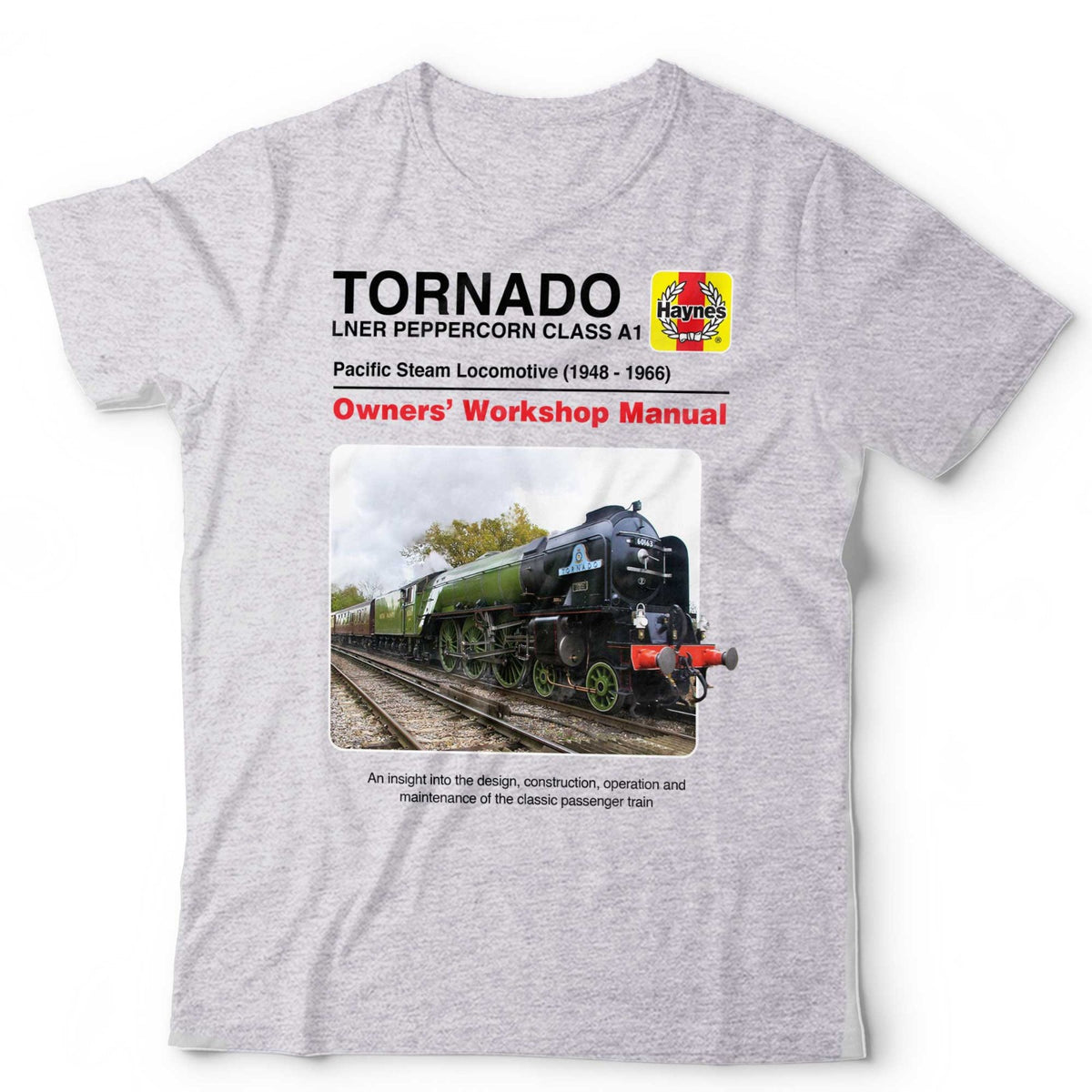 Train T-Shirt Peppercorn Tornado Haynes Trainspotter Railfan Unisex & Kids
