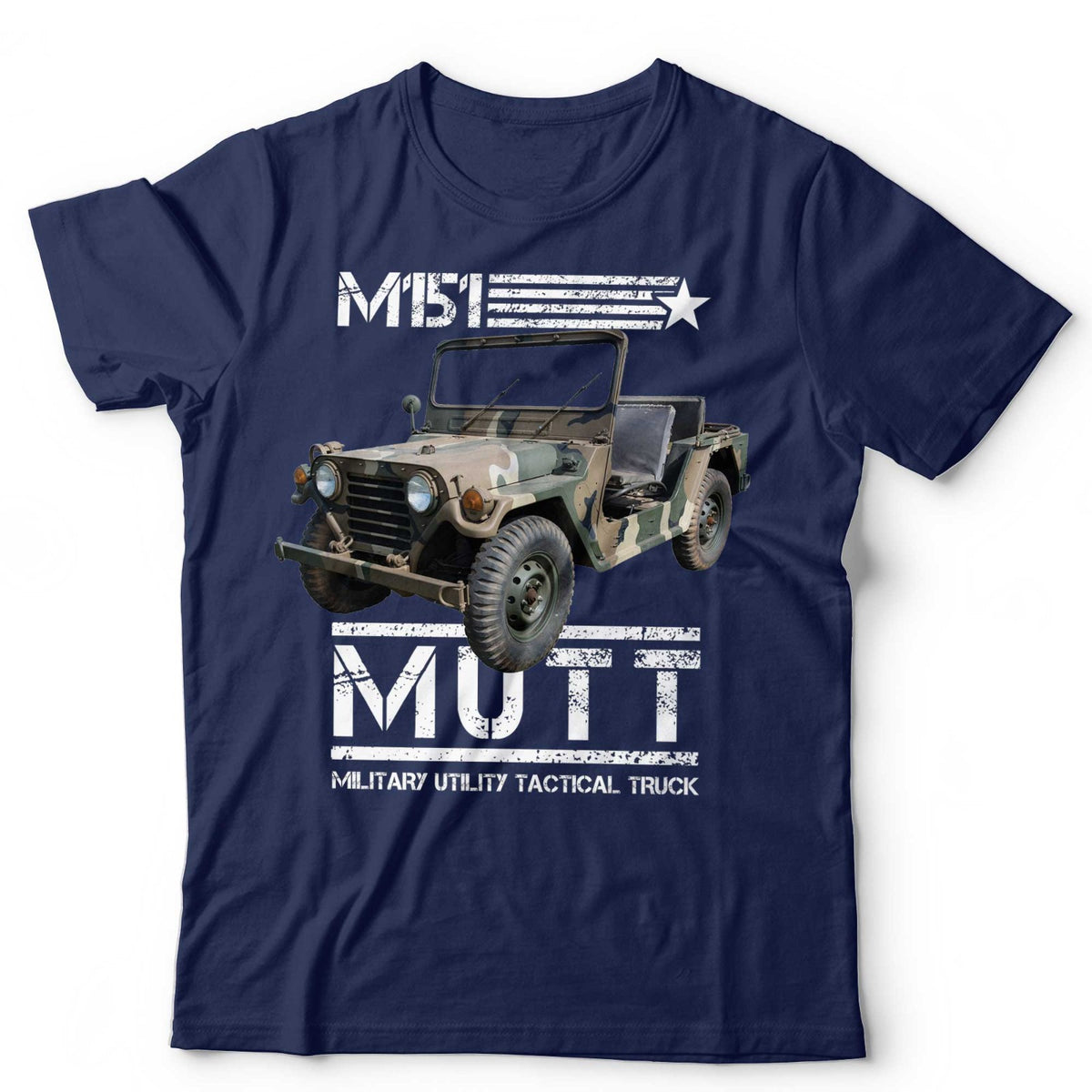 Military Truck T-Shirt M151 MUTT 4x4 Army Jeep Iconic Vehicle Unisex Tee