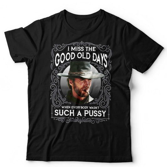 Clint Eastwood T-Shirt Funny Quote Anti Woke Retro Cowboy Birthday Gift Western