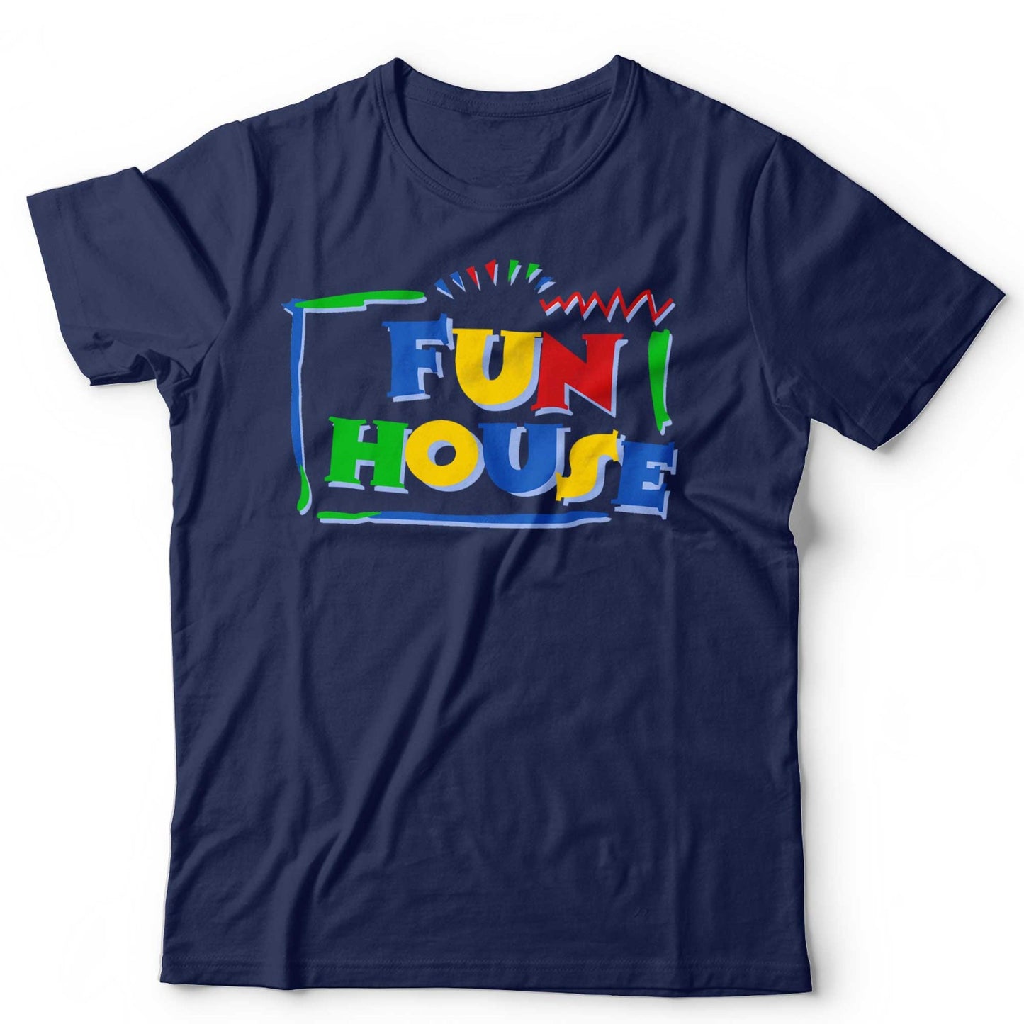 Fun House T-Shirt Retro 80s 90s Nostalgic British TV Fancy Dress Novelty Funny