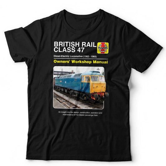 Train T-Shirt Class 47 Manual Trainspotter British Railfan Unisex & Kids T