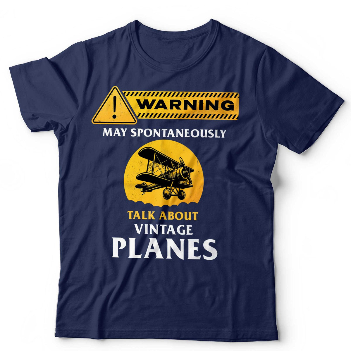 Vintage Plane T-Shirt May Spontaneously Talk About Aircraft Planes Unisex & Kids