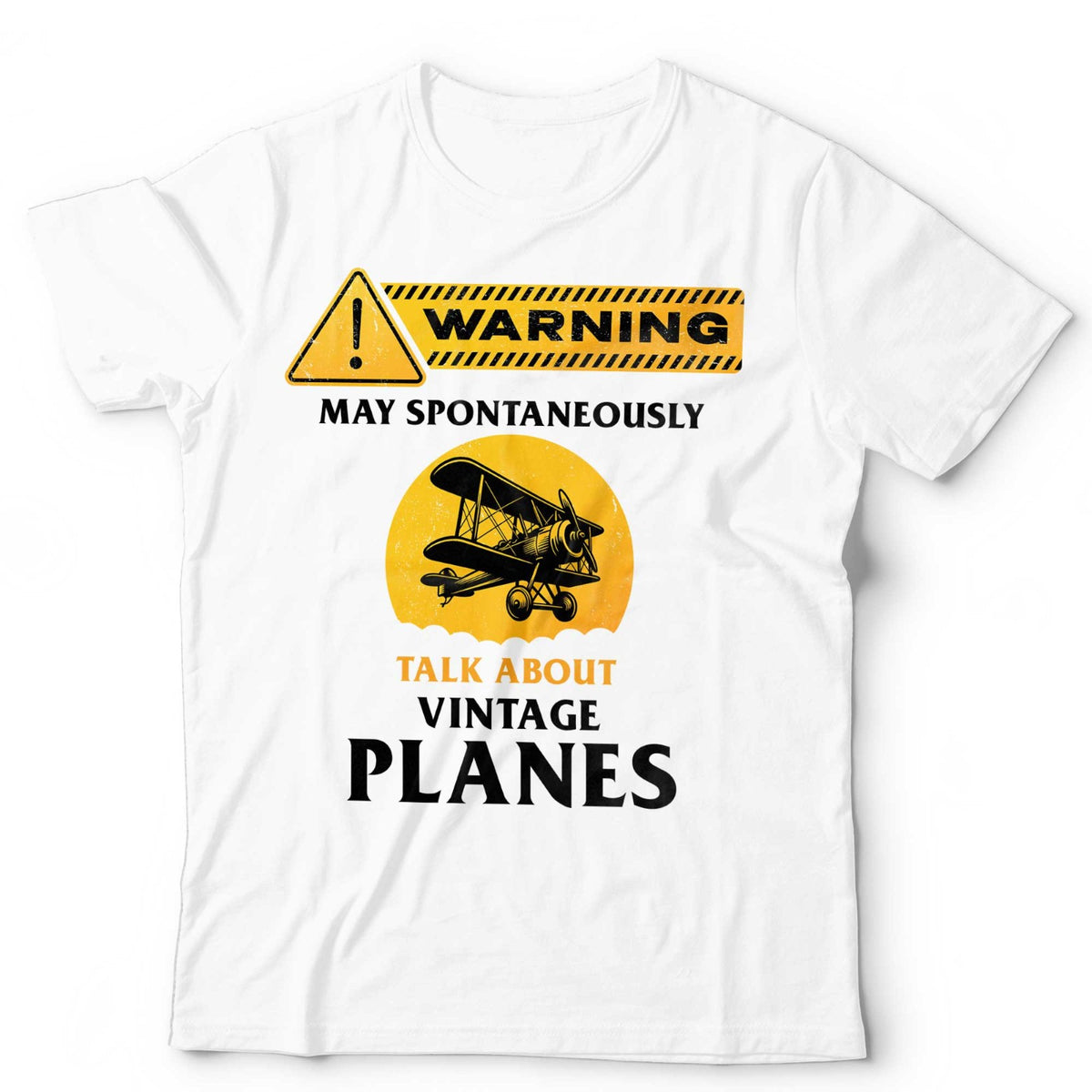 Vintage Plane T-Shirt May Spontaneously Talk About Aircraft Planes Unisex & Kids