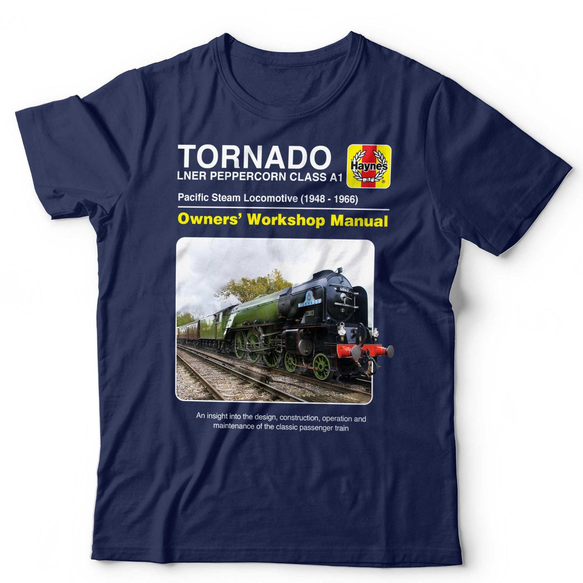 Train T-Shirt Peppercorn Tornado Haynes Trainspotter Railfan Unisex & Kids