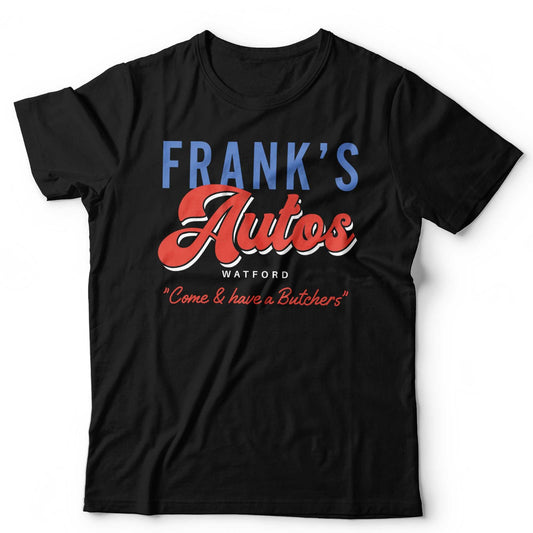 Frank's Autos T-Shirt Funny Frank Butcher Eastenders Soap Opera Watford Tee