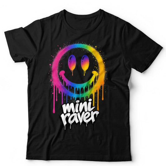 Mini Raver T-Shirt Little DJ Kids Rave Festival Dance Fun EDM Unisex & Kids Tee