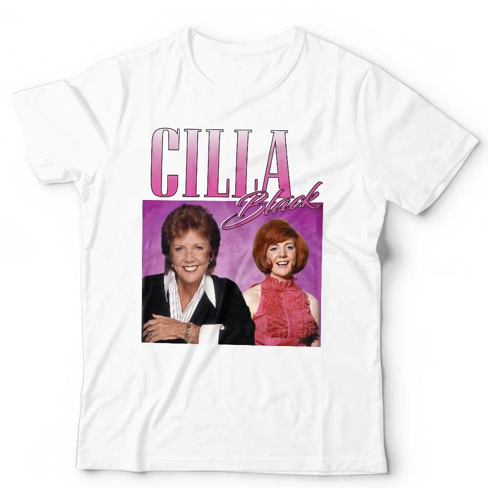 Cilla Black T-Shirt Appreciation Homage Throwback 90s Tee Funny Meme Stag Hen Do