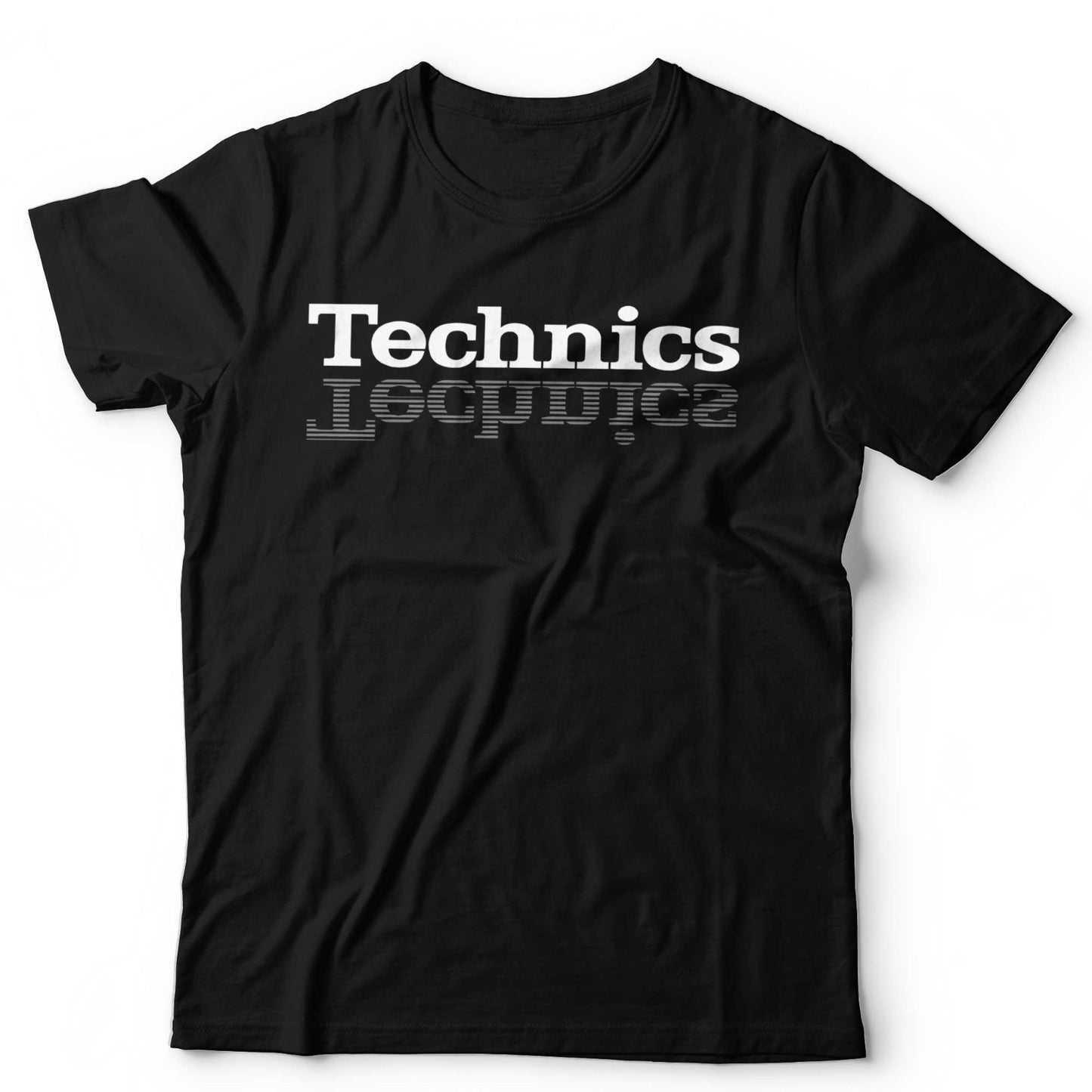 Technics T-Shirt Reflection Logo DJ EDM Turntable Vinyl Stylus Rave Festival