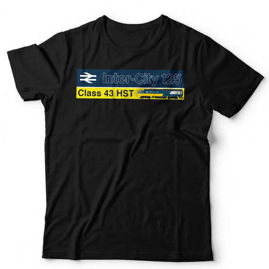 InterCity 125 Train T-Shirt HST Class 43 Rail Enthusiast Graphic Unisex & Kids