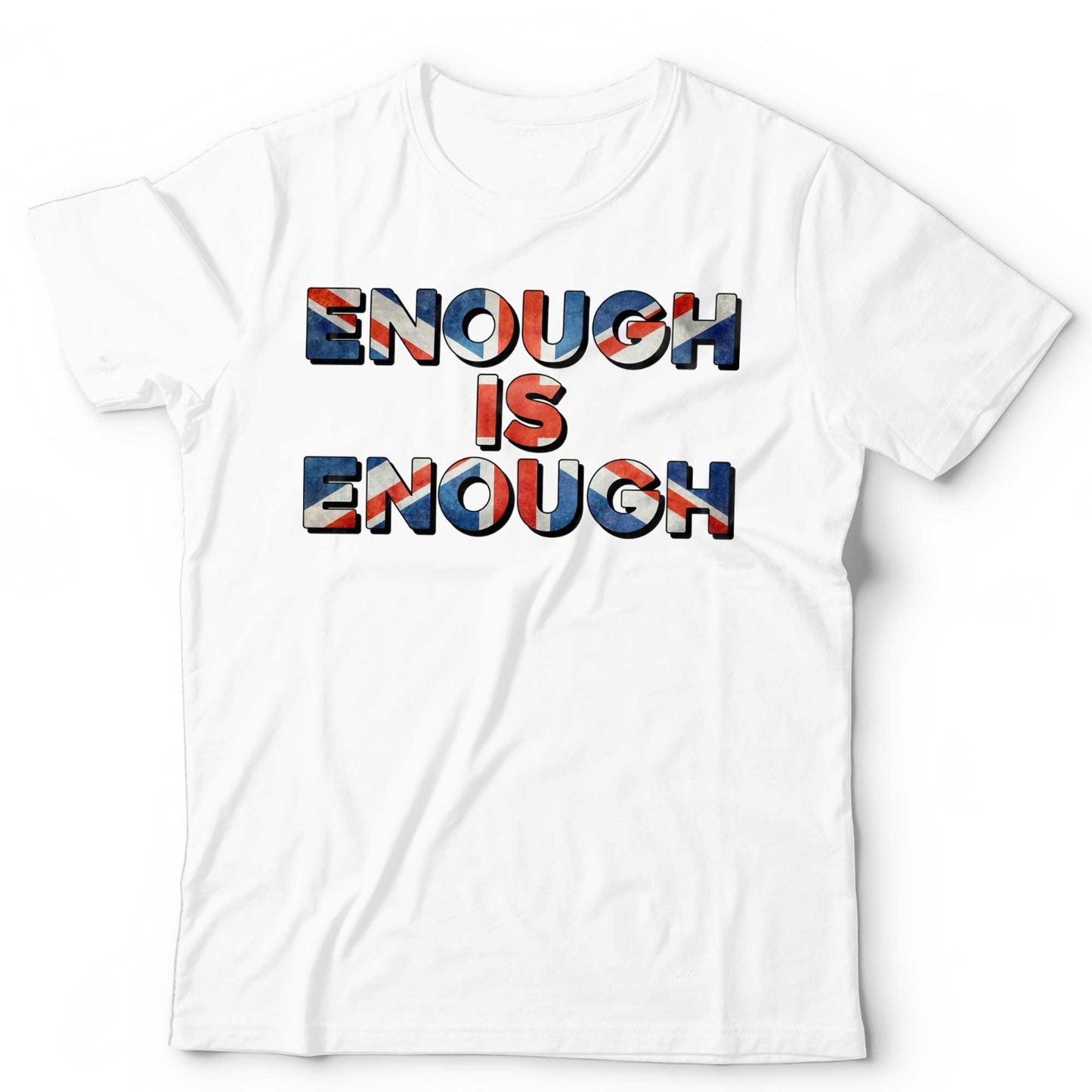 Protest T-Shirt Enough Is Enough British Politics GB Union Jack Unisex & Kids