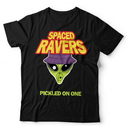 Rave T-Shirt Spaced Ravers Funny DJ Old Skool 90s EDM Festival Dance Techno
