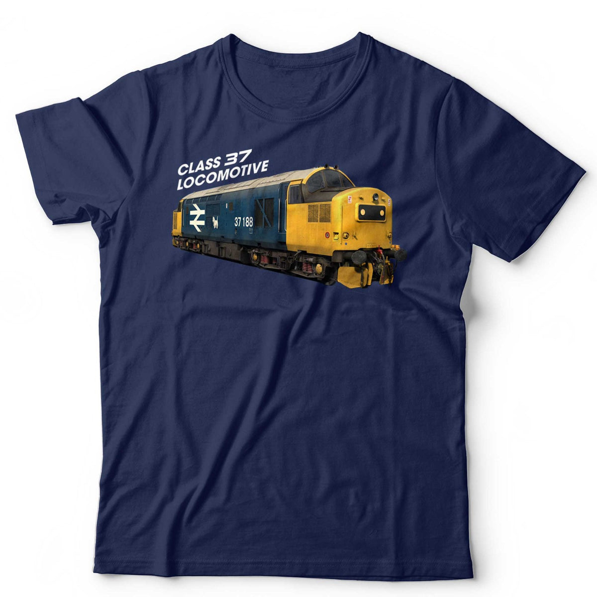 Train T-Shirt Class 37 Locomotive Trainspotter Enthusiast Railfan Unisex & Kids