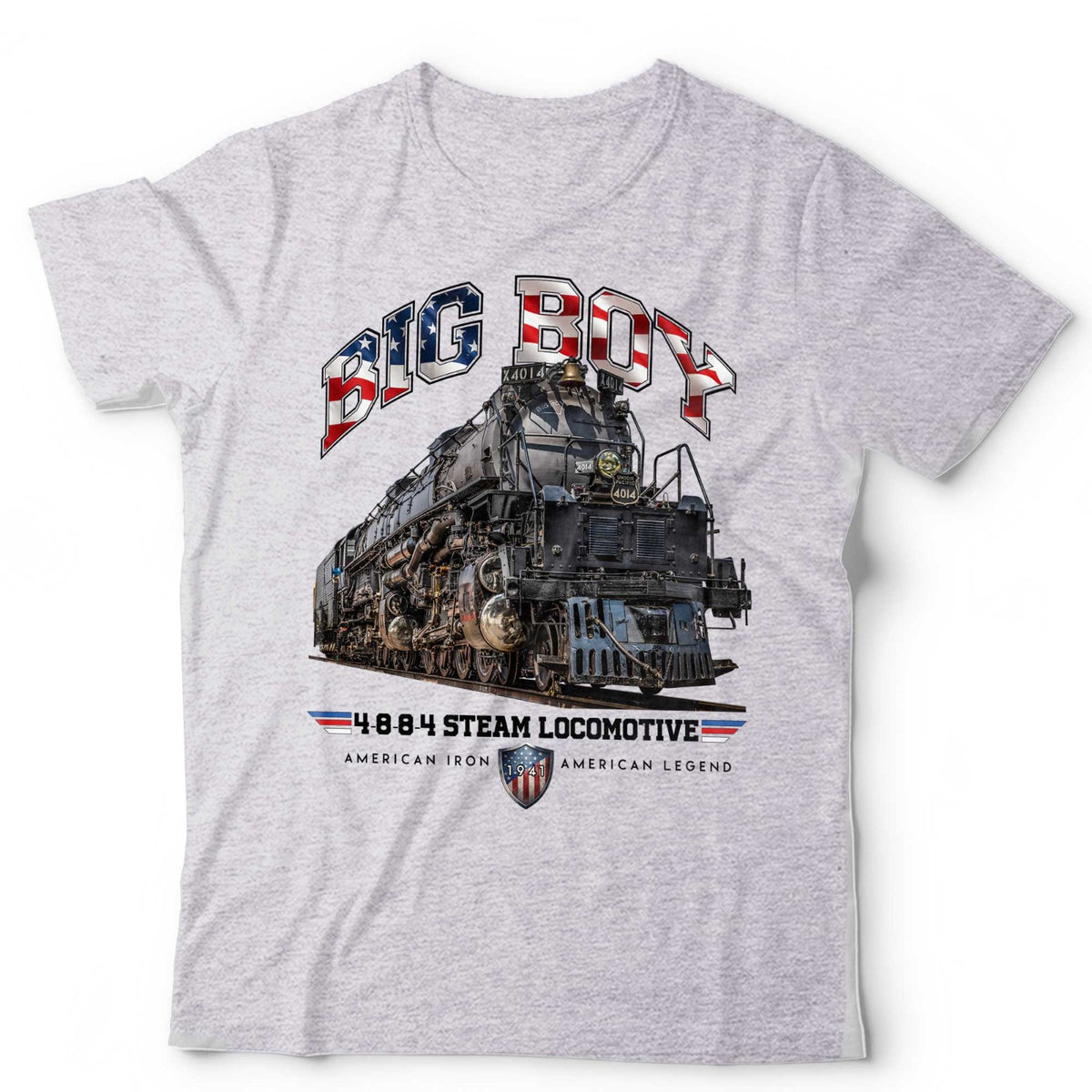 Train T-Shirt Big Boy Steam Locomotive 4014 Railfan Trainspotter Unisex & Kids