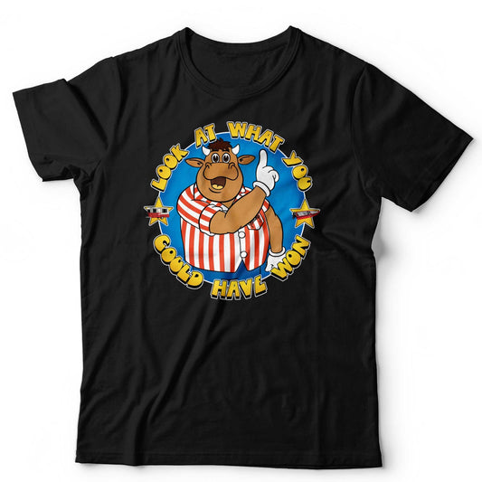 Bullseye T-Shirt Bully Look At What You Could Have Won Darts TV Funny Unisex Tee