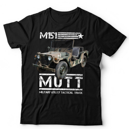 Military Truck T-Shirt M151 MUTT 4x4 Army Jeep Iconic Vehicle Unisex Tee