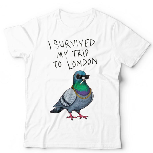 London T-Shirt I survived My Trip To UK Funny Holiday Souvenir Unisex & Kids