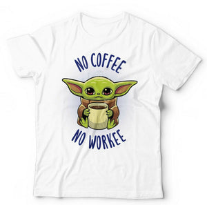 Yoda No Coffee No Workee Tshirt Unisex