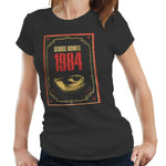 George Orwell 1984 Retro Tshirt Fitted Ladies